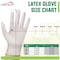 Kleen Chef Disposable Gloves, Natural Latex, Powder-Free, XL, 100 PK, Natural KC-MS-XL-DLG-1NR-Z - alternate 2